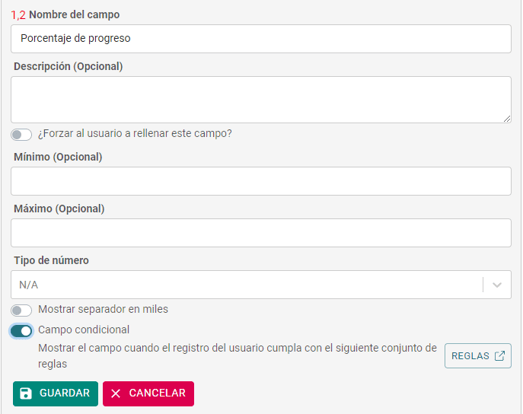 Campos Condicionales en AKTEK iO