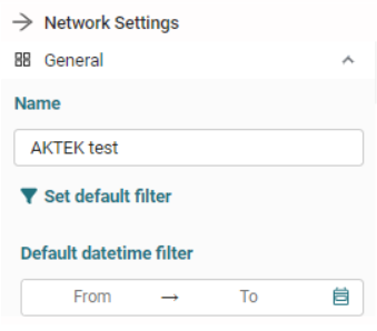 data network settings