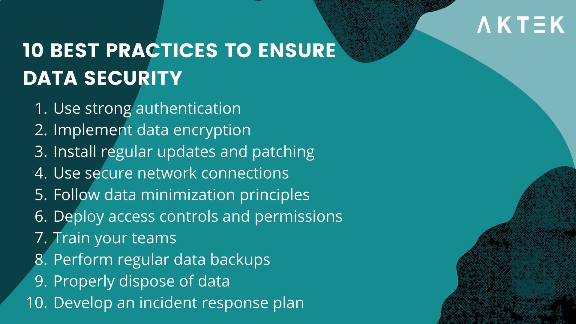 top ten data security practices 