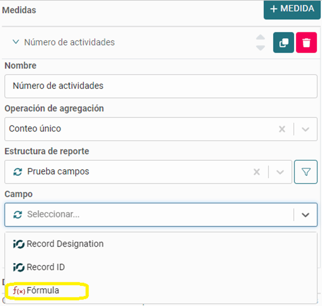 formulas para graficas de datos