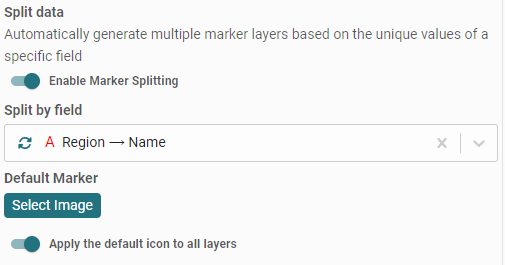 Geo maps data configuration