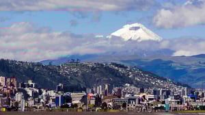 Quito, Ecuador city view.