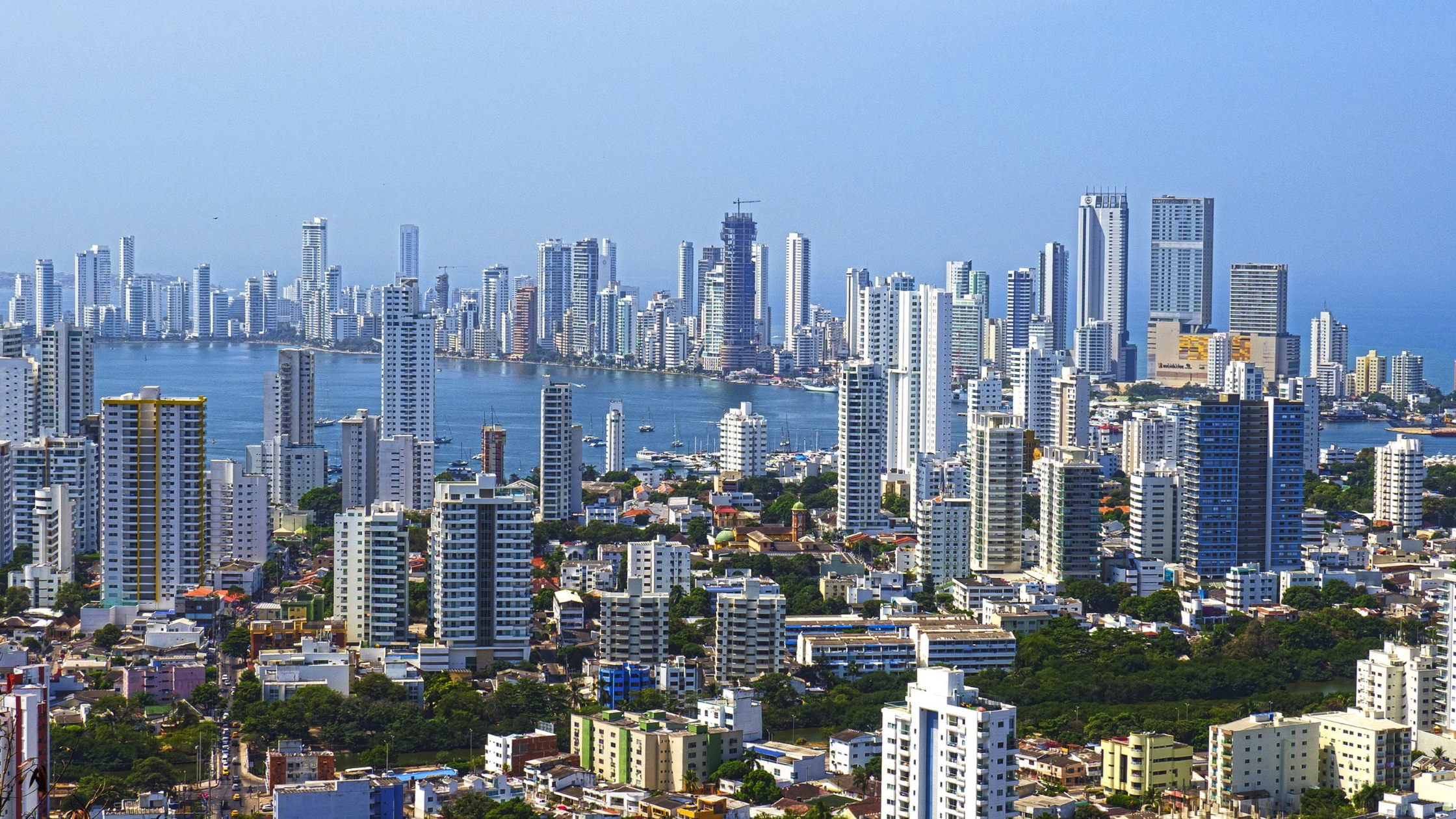 Cartagena city infrastructure skyline 