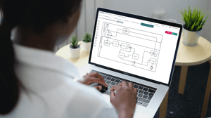 person using No Code data management software