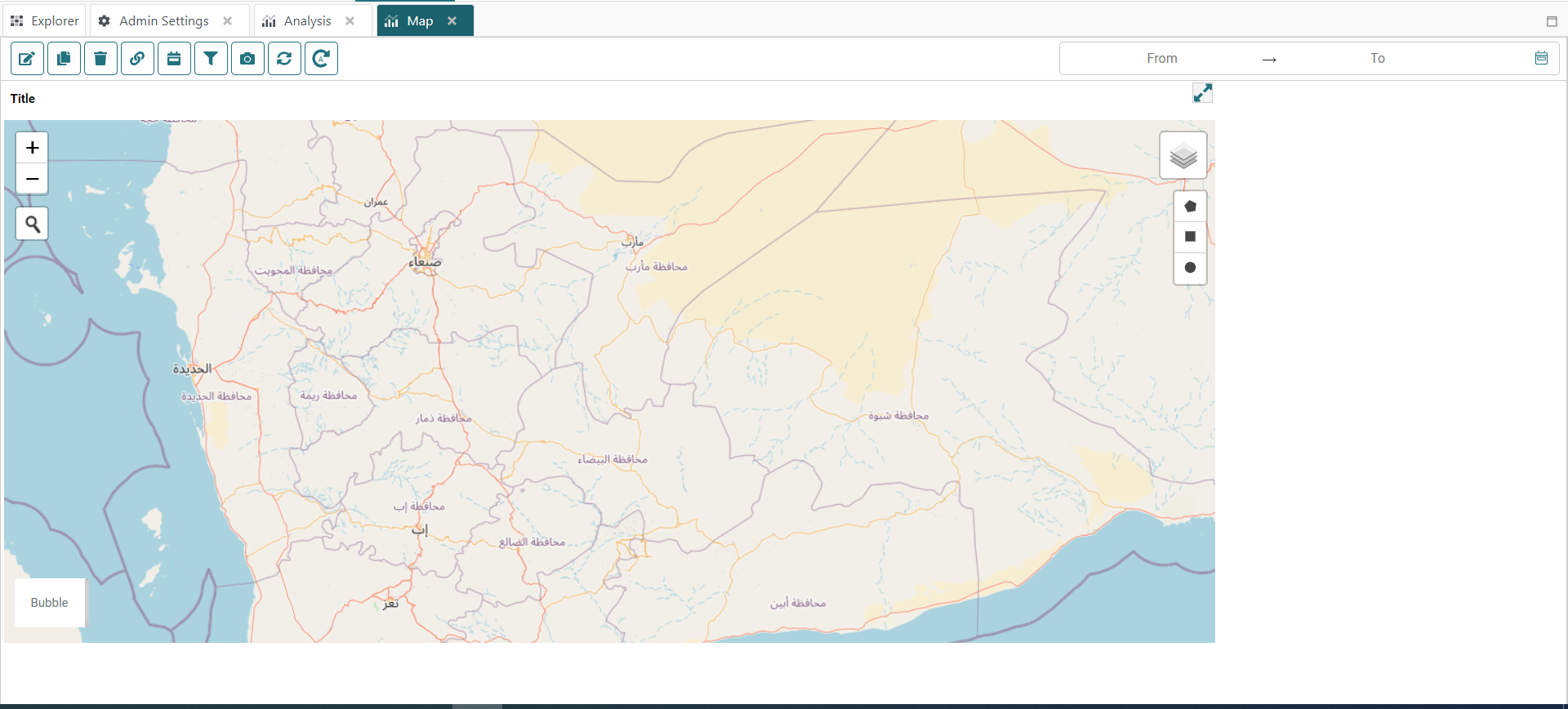 satellite map dashboard on AKTEK iO