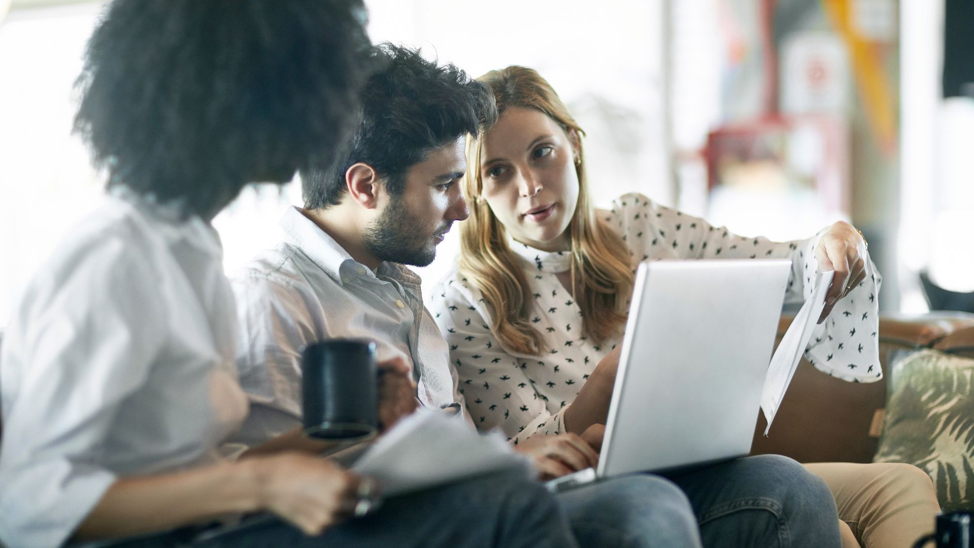 young people during a work meeting