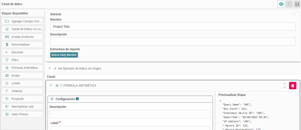 Herramienta de gestion de procesos ETL 